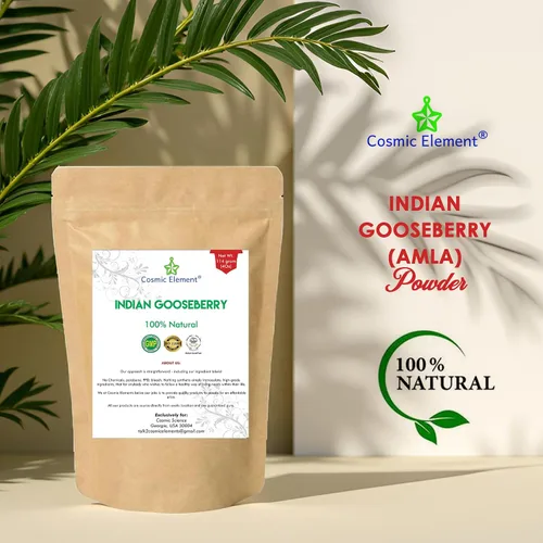 Miniatura 2 de Cosmic Element Amla en polvo orgánico 100% puro para el crecimiento del cabello, rico en vitamina C, polvo de amalaki para la salud de la piel