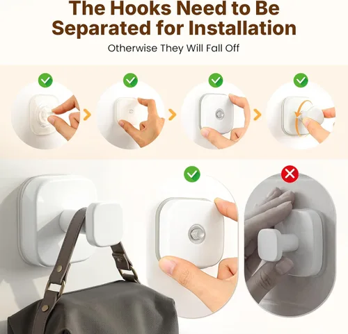 Miniatura 4 de 3 ganchos de ventosa para ducha, ganchos de ventosa para ducha, ganchos de puerta para colgar bata, lufa, ganchos de pared extraíbles para ventana