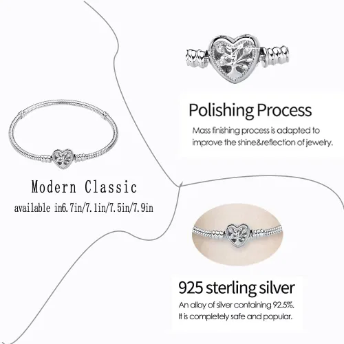 Miniatura 2 de Pulsera de serpiente de plata esterlina S925