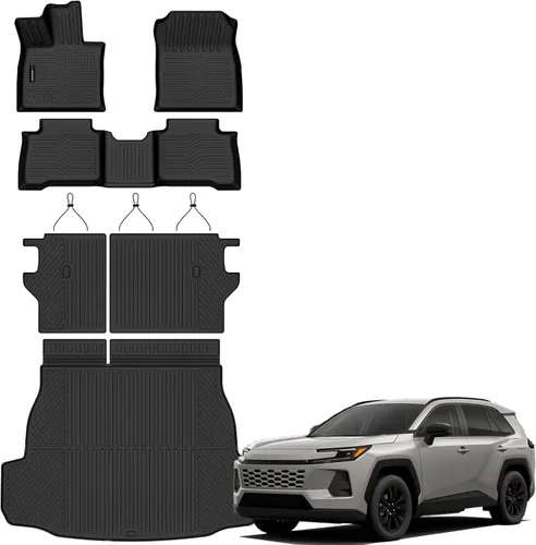 Miniatura 13 de Auxko Alfombrilla de carga para todo tipo de clima, apta para Toyota 4Runner 2026 2025 de 5 plazas, versión de gasolina, accesorios protectores, sin