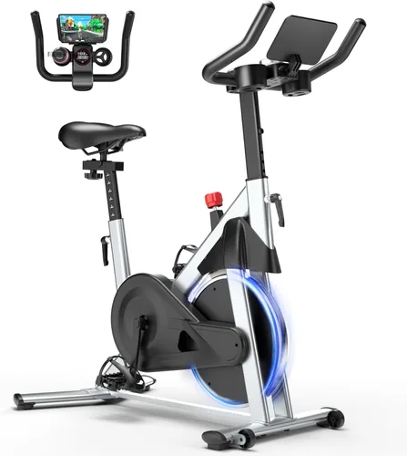 Miniatura 8 de Bicicleta de Ejercicio, Bicicleta de Ciclismo Interior con 32 Niveles de Resistencia Magnética Ajustable, Bicicleta de Ciclo con Capacidad