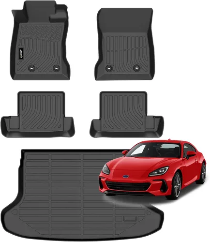 Miniatura 15 de Juego completo de tapetes de auto para todo tipo de clima, revestimiento automotriz para piso y maletero