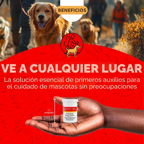 Miniatura 7 de Miracle Care Kwik Stop astringente en polvo para perros, gatos y pájaros, 0.5 onzas, polvo de acción rápida para detener la sangre con benzocaína