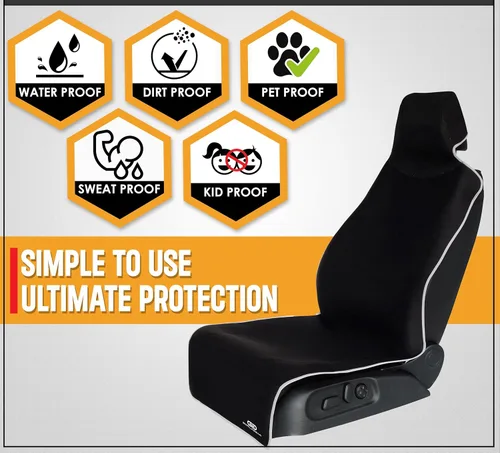 Miniatura 3 de Ajuste Universal, Funda para asiento de coche con visualización parabrisas, gratuita impermeable, mejor neopreno antideslizante Automóvil Asientos