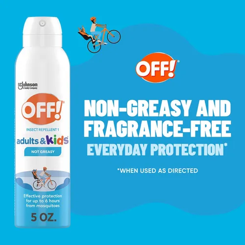 Miniatura 2 de Off! Aerosol repelente de insectos para adultos y niños, espray de insectos sin fragancia para protección diaria contra mosquitos y garrapatas, 5