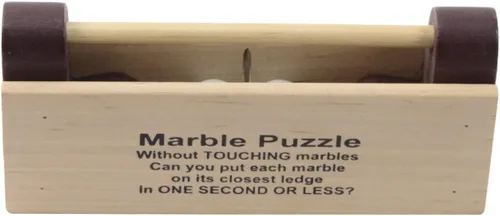 Miniatura 2 de Treasure Gurus 2 Marbles Puzzle Adulto IQ Juego Brain Teaser Juguete de Truco de Magia