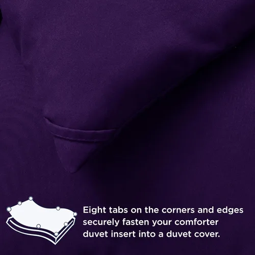 Miniatura 29 de Bedsure Relleno de edredón – Edredones acolchados tamaño King, edredón para todas las estaciones, ropa de cama alternativa de plumón suave, con 8