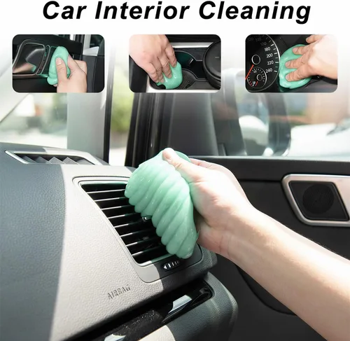 Miniatura 2 de ASFSKY Gel de limpieza de coche (paquete de 3) Masilla limpiadora universal para interior de automóvil