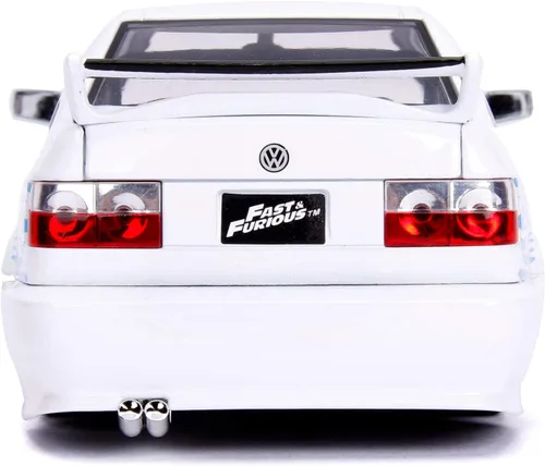 Miniatura 3 de Jada Toys Fast & Furious 1:24 Jesse's Volkswagen Jetta - Coche fundido a presión, juguetes para niños y adultos, color blanco (99591W)