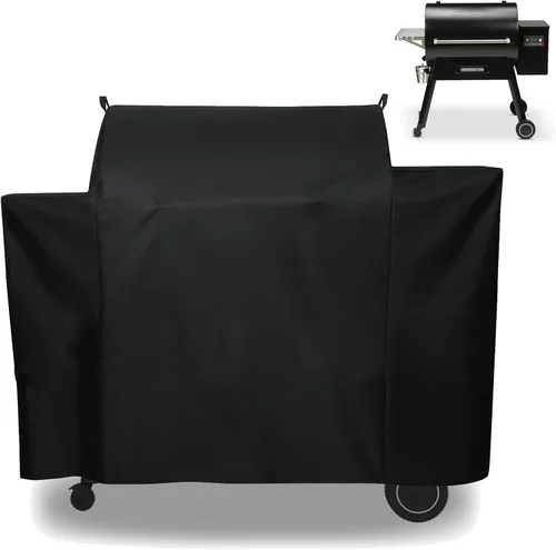 Miniatura 15 de Cubierta de parrilla para parrilla de zona de 2 quemadores Traeger Flatrock, plancha de propano Traeger Flatrock TF2NN46DN, cubierta 600D resistente