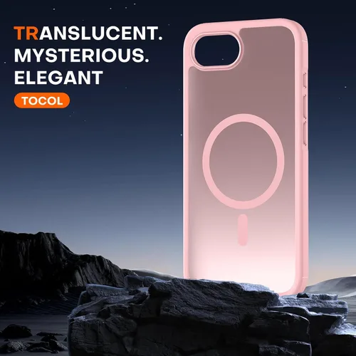 Miniatura 591 de TOCOL Funda para iPhone 11, compatible con Magsafe, protección completa de cámara, imanes integrados, protección contra caídas, funda translúcida