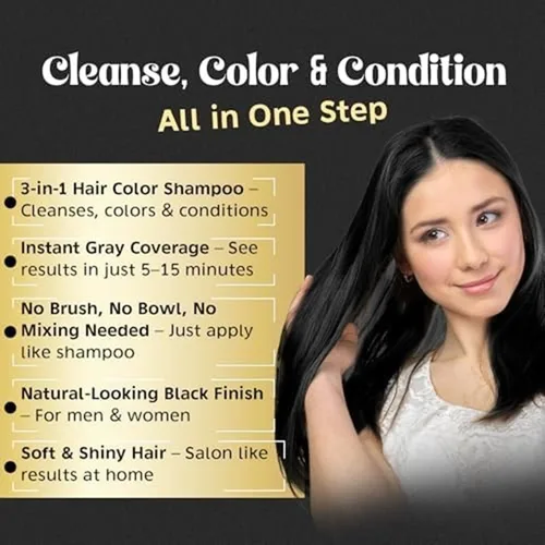 Miniatura 4 de Herbishh After Color Shampoo Combo, 1 champú de color para el cabello, tinte para el cabello, 16.9 fl oz de aceite de argán + 1.0 fl oz de queratina