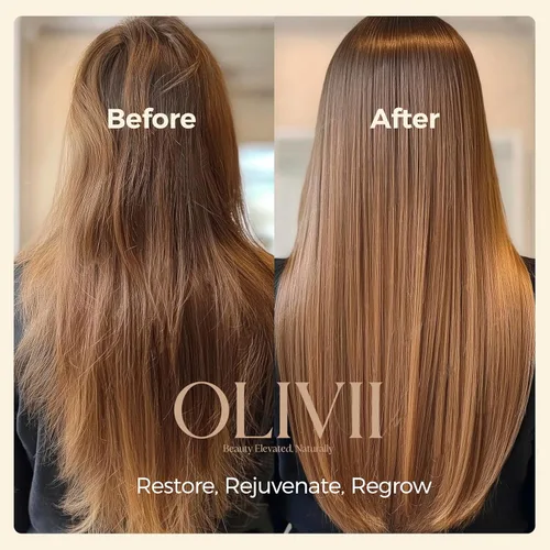 Miniatura 7 de Olivii Hair-Gro Acondicionador para cabello más grueso y completo, crecimiento del cabello con cúrcuma, trébol rojo, biotina y cafeína, reduce
