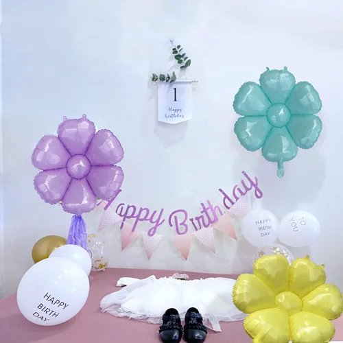 Miniatura 5 de Globos de flores amarillas, enormes globos florales amarillos brillantes, decoraciones de fiesta de cumpleaños con temática de primavera