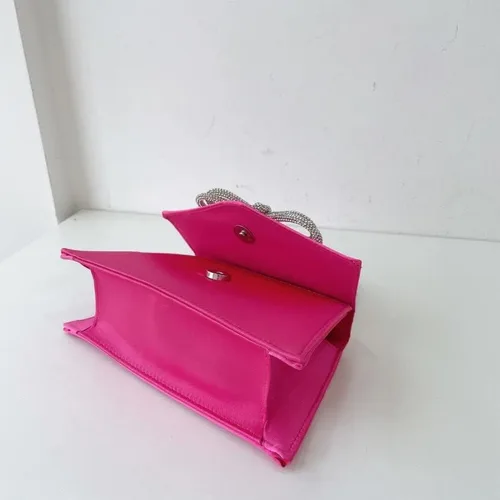 Miniatura 3 de AFB Bolsos de mano de noche con diamantes de imitación para mujer, con lazo de satén, bolso cruzado para fiesta, boda, baile de graduación