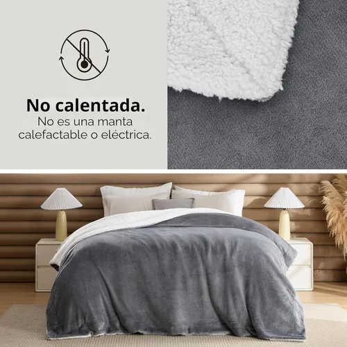 Miniatura 2 de Bedsure GentleSoft - Manta de forro polar Sherpa para sofá, manta de Navidad gruesa y cálida para invierno, manta de felpa suave y esponjosa como