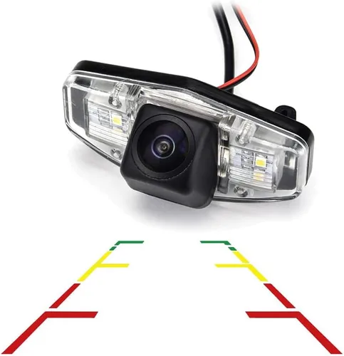 Miniatura 13 de Vlicevrn HD Fisheye - Cámara de visión trasera para vehículo, línea de estacionamiento fija, visión nocturna, cámara de estacionamiento de respaldo