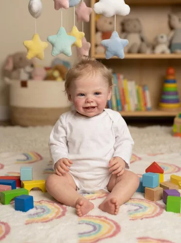 Miniatura 3 de cosheng Muñecas de bebé Reborn realistas de 20 pulgadas, muñecas de bebé recién nacidas realistas de silicona, regalo para niños a partir de 3 años