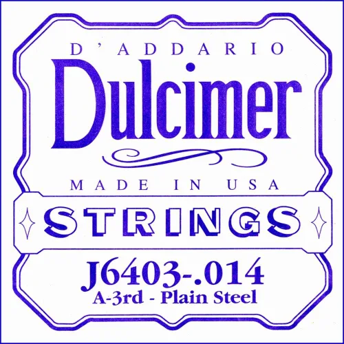 Miniatura 3 de D'Addario J6401 Dulcimer de acero liso Cuerda simple, .012