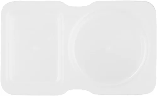 Miniatura 11 de Futura - Recipientes para aperitivos de 5 onzas, 100 recipientes para salsa para microondas, 2 compartimentos, tapa con bisagras, vasos de plástico