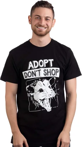 Miniatura 2 de Adopt, Don't Shop Screaming Opposum Camiseta divertida con frase sarcástica para hombres y mujeres
