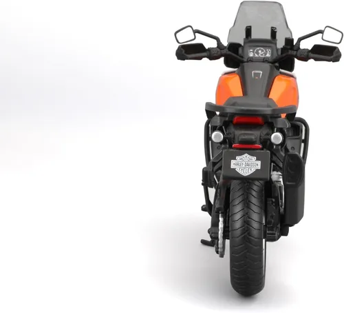Miniatura 4 de Maisto 1:12 H-D 2021 Pan America, Naranja/Negro/Blanco