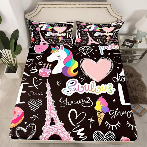 Miniatura 28 de Manfei Juego de sábana bajera de camuflaje de animales marinos, 2 piezas, diseño de camuflaje de tiburones y ballenas, con 1 funda de almohada