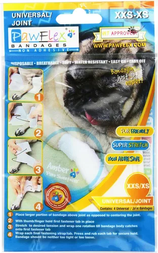 Miniatura 10 de PawFlex Vendajes para heridas articulares y de área grande para perros, gatos y otras mascotas. Ideal para esguinces de articulaciones de piernas