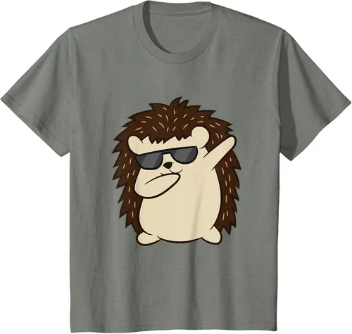 Miniatura 86 de Dabbing Hedgehog Funny Hedgehog Camiseta S