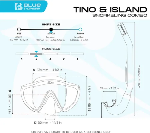 Miniatura 3 de Cressi Tino & Island 2.0 Claro/Negro