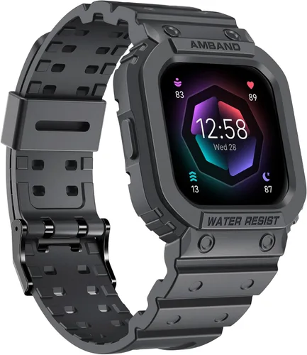 Miniatura 9 de amBand Compatible para Fitbit Versa 4/3/2 / Fitbit Versa Lite / Fitbit Sense 2 / Correas de Fitbit Sense con estuche, correa protectora para reloj