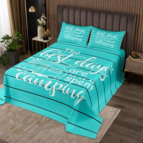Miniatura 10 de Manfei Colcha de flores de cerezo tamaño individual, juego de colcha de cielo estrellado de nubes de luna, decoración de habitación para niñas