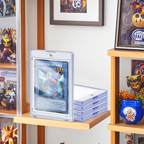Miniatura 7 de Tarjeteros magnéticos de 100 quilates para tarjetas intercambiables, estuche de exhibición de tarjetas de béisbol de 35 puntos, apto para tarjetas