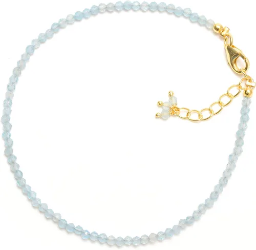 Miniatura 6 de Pulsera ajustable de plata esterlina 925 con cuentas completas para mujer, cuentas de piedras preciosas naturales, pulsera delicada, regalo