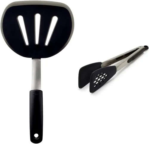 Miniatura 13 de OXO Good Grips espátula/espumadera de panqueque de nailon flexible, ninguno , Negro