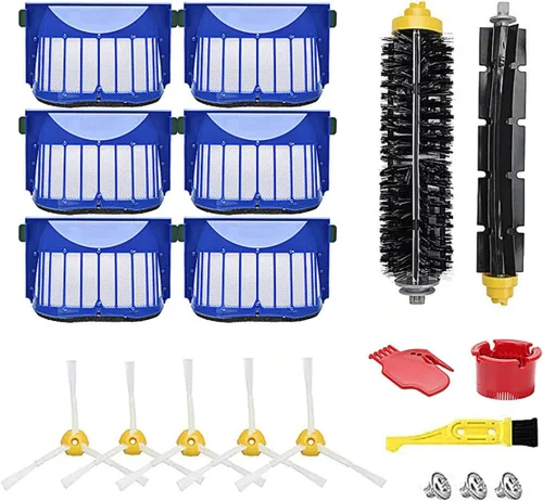 Miniatura 8 de Piezas de repuesto para aspiradora iRobot Roomba 600 Series 692 694 690 680 660 665 651 650 614 595, incluye cepillo de cerdas, cepillo batidor