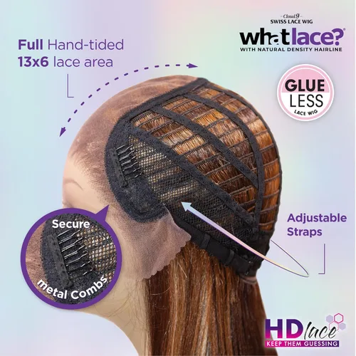 Miniatura 4 de Sensationnel Pelucas What Lace 13X6 - Latisha Frontal de Encaje Atado a Mano Sin Pegamento Sintético con Densidad Natural Línea Capilar Predepilada