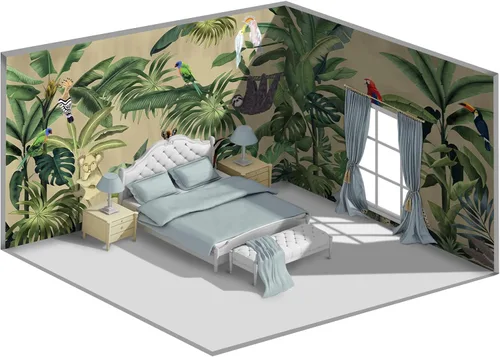 Miniatura 16 de Papel tapiz floral de peonía negra para dormitorio, flores botánicas moradas, hojas murales para sala de estar, fondo de TV, mural grande