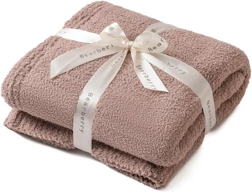 Miniatura 18 de Bearberry - Manta de forro polar súper suave y esponjosa para sofá, cama o sofá cama, manta cálida y acogedora para todas las estaciones