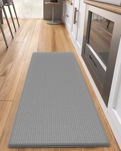 Miniatura 13 de Color&Geometry - Alfombras de cocina antideslizantes e impermeables Alfombra de cocina acolchada Alfombra antifatiga para pararse de 30 x 18 Verde