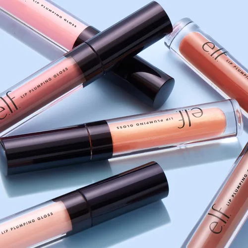 Miniatura 7 de e.l.f. Brillo de labios con efecto voluminizador, color transparente de alto brillo, hidrata y crea labios más llenos con vitamina E, vegano y sin