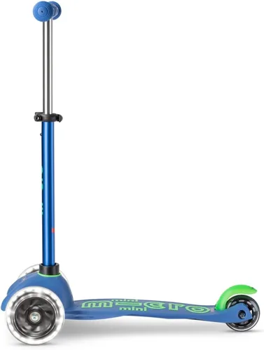 Miniatura 3 de Micro Kickboard Mini scooter LED para niños de 2 a 5 años Niños de hasta 110 libras Diseño de 3 ruedas inclinadas para dirigir Barra en T