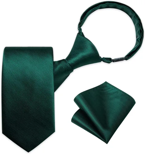 DiBanGu Juego de corbatas preatadas y bolsillo cuadrado para niños, corbata ajustable para niños, boda, fiesta, graduación, uniforme escolar