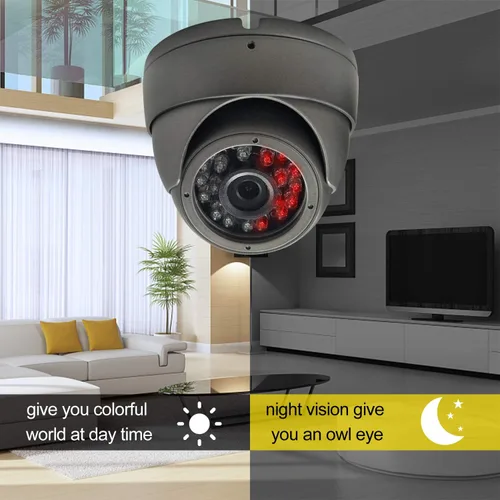 Miniatura 5 de Cámara de seguridad CCTV analógica HD 1080P 4 en 1 (TVI/AHD/CVI/960H analógica) con domo de cámara de seguridad para exteriores, carcasa metálica