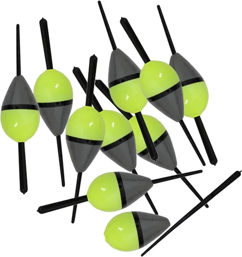 10 unids flotadores de pesca Bobbers de madera corcho iluminado Paulownia Boya 3.0 in flotabilidad 0.07 oz aparejos de pesca accesorios Pesca