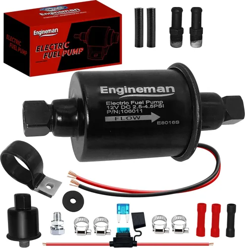 Miniatura 14 de Kit de bomba de combustible eléctrica universal de 12 V 3-6 PSI de baja presión con filtro de combustible de 6.56 pies 5/16 pulgadas ID de repuesto