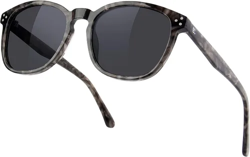 Gafas de sol polarizadas para mujer con protección UV para mujer, a la moda, grandes sombras con marco de acetato BC2110