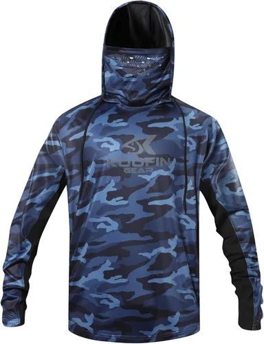 Miniatura 3 de Performance - Camiseta de pesca con capucha de manga larga con capucha y protección solar
