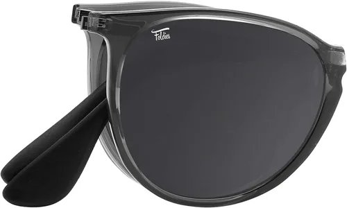 Foldies Gafas de sol plegables polarizadas revestimiento de lente resistente a los arañazos marco plegable funda de cuero de primera calidad Milanos