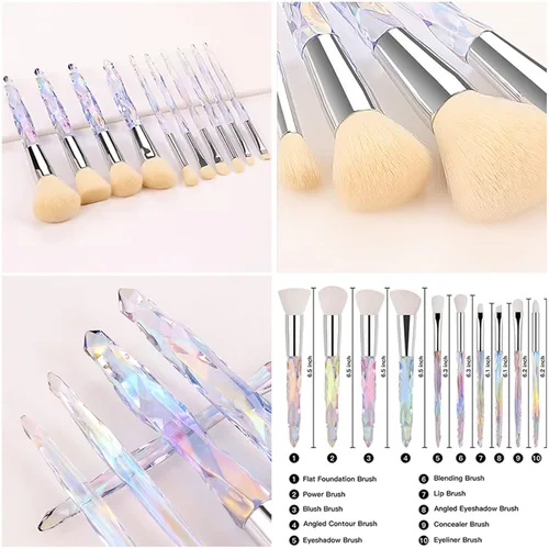 Miniatura 6 de Pure Vie Juego de maquillaje sorpresa todo en uno para regalo navideño, paquete esencial de iniciación que incluye paleta de sombras de ojos, lápiz